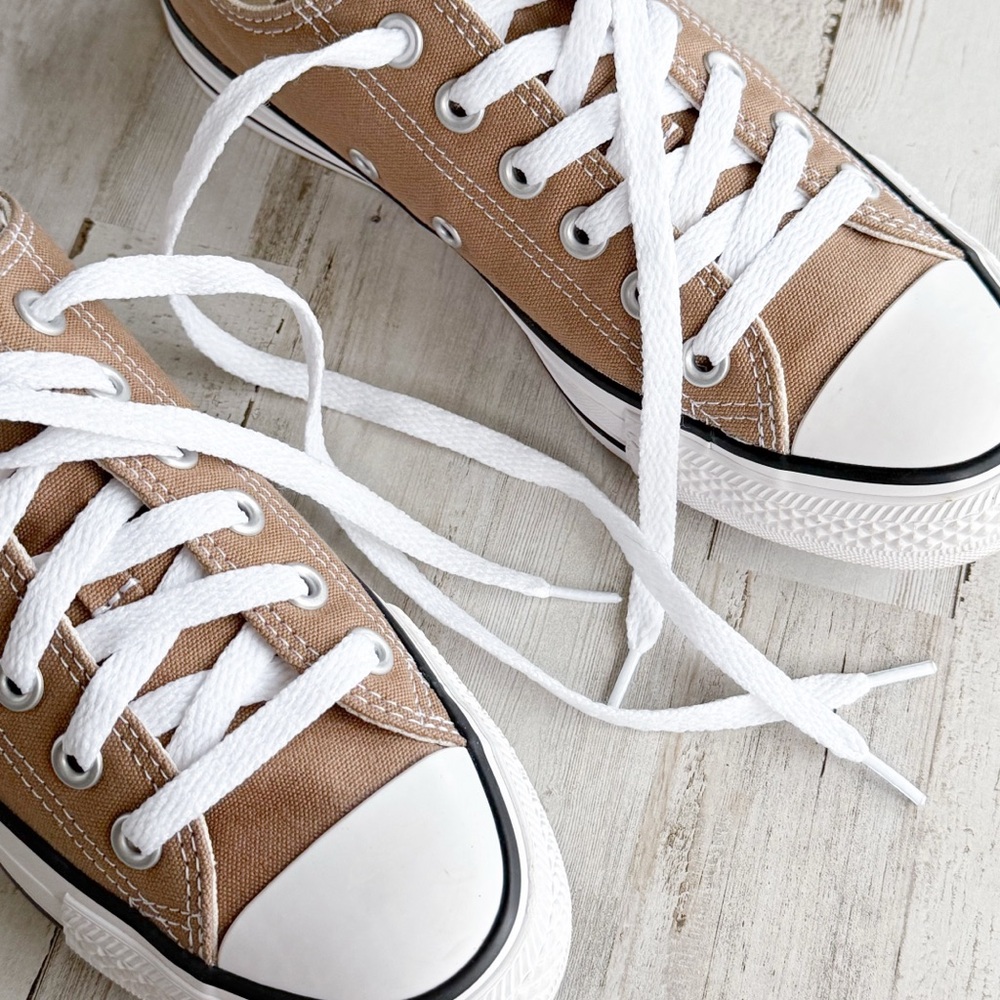 Converse Chuck Taylor All Star Low Top Hot Tea Tan Sneakers Men 5 / Women 7 - Picture 12 of 15
